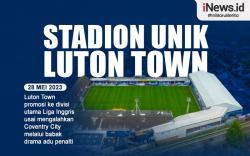 Infografis Stadion Unik Luton Town sang Kontestan Baru Liga Inggris