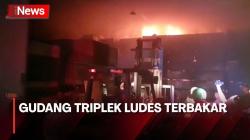 Bakar Sampah Diduga Jadi Pemicu Gudang Triplek Ludes Terbakar di Jaktim