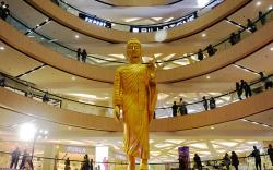 Patung Buddha Tinggi 12,3 Meter di Dalam Gedung Masuk Rekor MURI