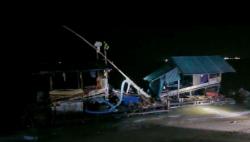 Polres Bangka Barat Sita 2 Ponton Isap Tambang Ilegal di Pantai Tembelok dan Keranggan