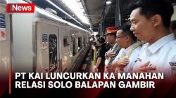 Hore! PT KAI Luncurkan KA Manahan Relasi Solo Balapan-Gambir, Cek Jadwalnya