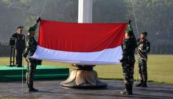 Brigjen Ujang Darwis Pimpin Upacara Peringatan Hari Lahir Pancasila di Makodam Diponegoro