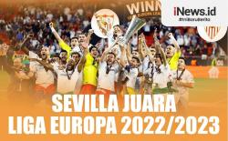 Infografis Sevilla Juara Liga Europa 2022/2023 usai Kalahkan AS Roma