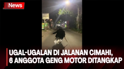 Acungkan Pentungan sambil Ugal-Ugalan di Jalanan Cimahi, 6 Anggota Geng Motor Ditangkap <
