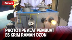 Siswa SMK di Cimahi Ciptakan Prototipe Alat Pembuat Es Krim Ramah Ozon <