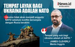 Infografis Inggris Sebut Tempat Layak Bagi Ukraina adalah NATO