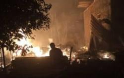 Rumah Warga Mendelem Pemalang Ludes Terbakar, 1 Ekor Sapi Mati Terpanggang