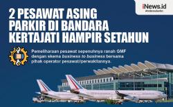 Infografis Pesawat Asing Parkir di Bandara Kertajati Hampir Setahun 