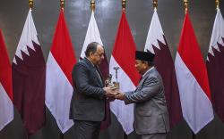 Prabowo Terima Kunjungan Kehormatan Menhan Qatar