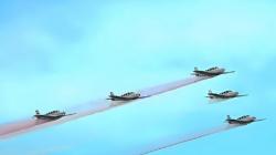 Penerbang TNI AL dan AU Bermanuver di Langit Makassar