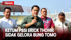 Jelang Timnas Vs Palestina, Ketum PSSI Erick Thohir Sidak Kesiapan Gelora Bung Tomo 