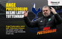 Infografis Ange Postecoglou Resmi Latih Tottenham Hotspur