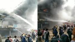 Pasar Induk Caringin Bandung Terbakar Hebat
