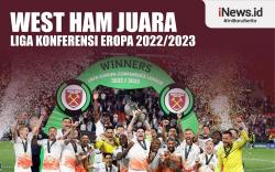 Infografis West Ham Juara Liga Konferensi Eropa 2022/2023