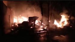 Kandang Ternak Warga di Madiun Terbakar, Puluhan Ayam hingga Motor Ludes