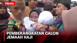 Tangis Haru Iringi Pemberangkatan Jemaah Calon Haji di Padangsidempuan