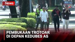 Koalisi Pejalan Kaki Apresiasi Pembukaan Trotoar di Depan Kedubes AS