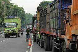 Sepanjang 2023, Ditlantas Polda Sumsel Tilang 442 Truk ODOL<