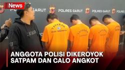 Coba Urai Macet, Anggota Polisi Malah Dikeroyok Satpam dan Calo Angkot di Garut<