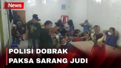 Polisi Dobrak Paksa Rumah, Puluhan Orang Diamankan Asyik Berjudi di Sawah Besar
