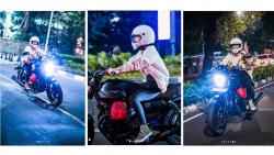 Wika Salim Riding Malam-Malam Pakai Moge Seharga Rp500 Jutaan, Netizen: Bonceng Dong