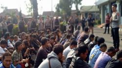 Puluhan Preman yang Resahkan Warga Garut Digelandang ke Kantor Polisi