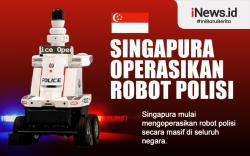 Infografis Singapura Operasikan Robot Polisi