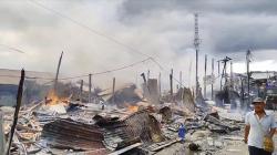 Kebakaran di Dekat Pasar Youtefa Jayapura, 10 Rumah Hangus hingga Rata Tanah