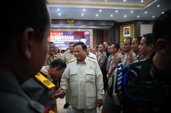 Di Sespim Polri, Prabowo Bicara tentang Ketangguhan dan Keunggulan<