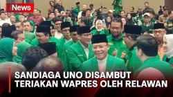 Hadiri Penutupan Rapimnas PPP, Sandiaga Uno Disambut Teriakan Wapres