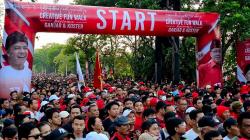  Jalan Sehat di Lapangan Renon Denpasar Dibuka, Lagu Ganjar Siji Ganjar Kabeh Menggema<