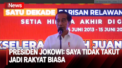 Momen Presiden Jokowi Hadiri Acara Bara JP di Bogor, Sebut Tak Takut jadi Rakyat Biasa