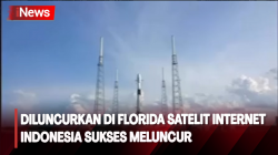 Keren! Satelit Internet Pertama RI Sukses Meroket dari Langit Florida