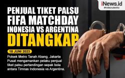 Infografis Polisi Tangkap 4 Pemalsu Tiket Argentina Vs Indonesia