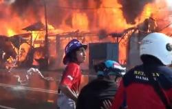Kebakaran di Palangka Raya Hanguskan 6 Toko, Api Diduga dari Bengkel Motor