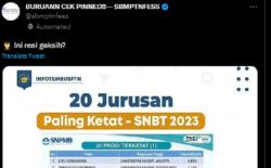 Viral Kabar 20 Prodi Terketat SNBT 2023, Ini Kata Panitia SNPMB