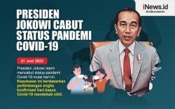 Infografis Presiden Jokowi Cabut Status Pandemi Covid-19