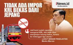 Infografis Luhut Pastikan Tak Ada Impor KRL Bekas