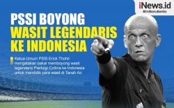 Infografis Wasit Legendaris Pierluigi Collina Diboyong ke Indonesia