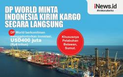 Infografis Dubai Port World Minta Indonesia Kirim Kargo Secara Langsung