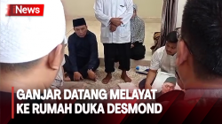 Ganjar Hadir Melayat ke Rumah Duka, Kenang Desmond Sosok yang Selalu Hadir di Masyarakat