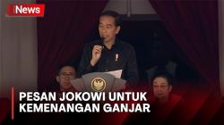 Pesan Jokowi ke Puluhan Ribu Kader PDIP, Titip untuk Kemenangan Ganjar