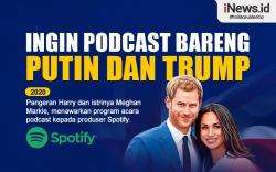 Infografis Pangeran Harry Ingin Podcast Bareng Putin dan Trump