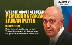 Infografis Bos Tentara Bayaran Rusia Memberontak