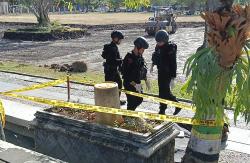 Pekerja Proyek Bangunan di Alun-Alun Wonosari Temukan Mortir Peninggalan Belanda