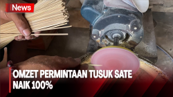 Berkah Iduladha, Perajin Tusuk Sate di Banjarnegara Kebanjiran Pesanan