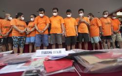 Tampang 19 Pelaku Perdagangan Orang Ditangkap Satgas TPPO Batam