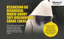 Infografis Kesaksian AG Disangkal Mario Dandy 