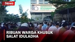 Ribuan Warga Muhammadiyah Khusuk Salat Iduladha di Bandung<