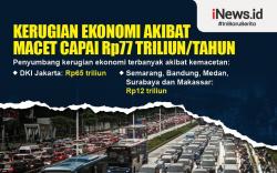 Infografis Kerugian Ekonomi Akibat Macet Capai Rp77 Triliun per Tahun 